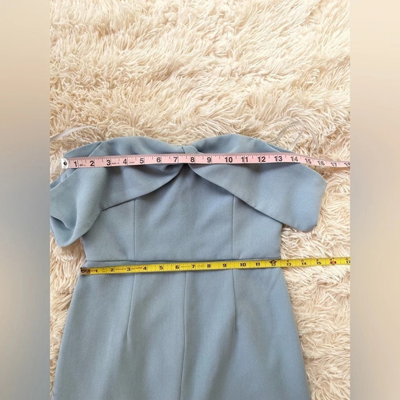 Lovers + Friends Danica Gown Blue Strapless Maxi Dress with slit Sise XS - Picture 5 of 9